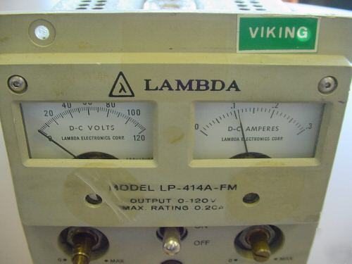 Lambda lp-414A-fm dc regulated power supply