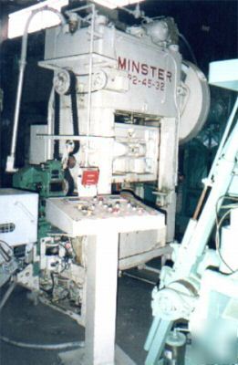 New 50 ton minster #S2-50-48-24 high speed press, 1978