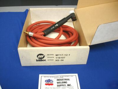 New miller tig torch assembly MT17-12-1 list price $124 