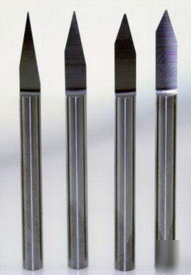 New solid carbide engraving bits, v-type cnc machines