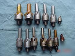 8 lot aircraft aviation countersink cutters tools