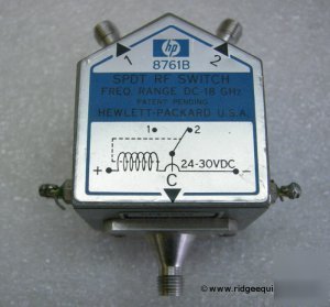 Hewlett packard model 8761B spdt rf switch dc - 18 ghz