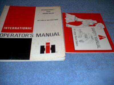 Original operator's manual ih 3650 round baler