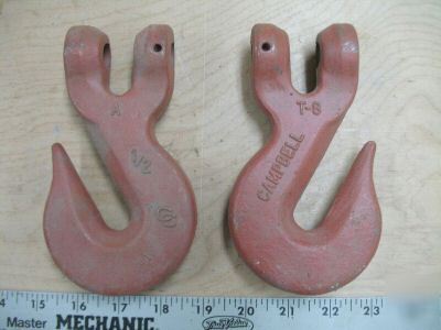 Lot of 2 campbell usa chain clevis hooks low shipping 