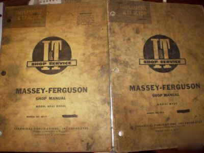 Massey-ferguson mf 65 tractors i&t shop manual