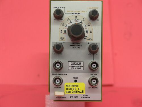Tektronix PG501 pulse generator. 5HZ to 50MHZ.