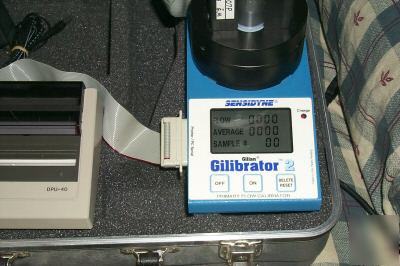 Gilian gilibrator dry cal power piston unit w/printer