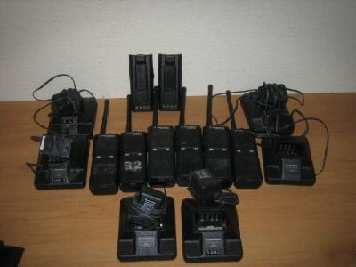 6 motorola radius P1225 radios + chargers