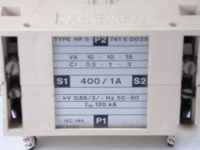 Lk-nes current transformer type HF5 741 e 0028 400/1A