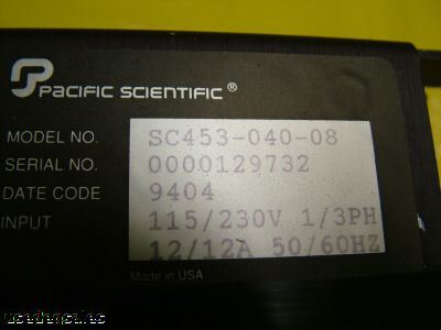 Pacific-scientific motion controller SC453-040-08