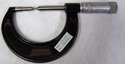 Starrett special micrometer 0 - 1 inch carbide 0001