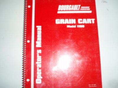 Bourgault 1100 grain cart operators service manual