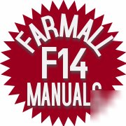 Farmall f-14 tractor owner's & service manual's F14 ihc