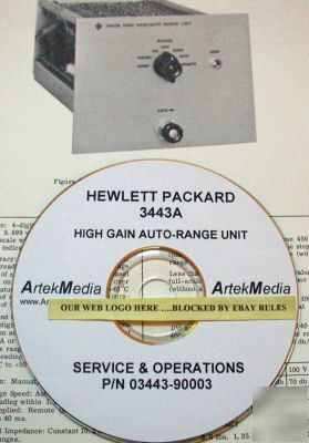 Hp 3443A operating & service manual
