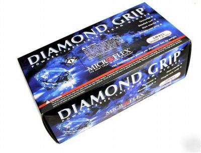Microflex diamond grip latex gloves 1000CT case l or xl