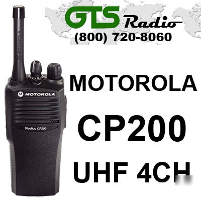 Motorola CP200 uhf 4 channel portable two way radio