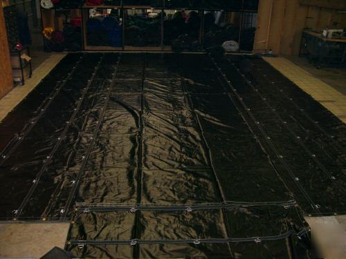 New lite weight flat bed lumber tarps-6 ft drops