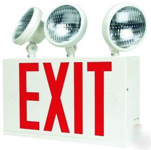 Nyc approved led combo exit light - sign battery backup