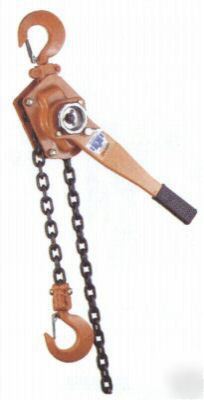 3 ton lever chain hoist/ratchet/comealong/winch 10' l