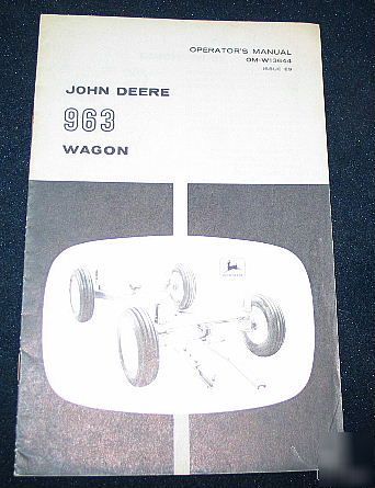 John deere 963 wagon operators manual