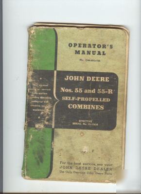 John deere no.55 combine operator's manual