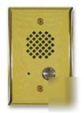 Viking electronics e-40PB compact entry phone brass 