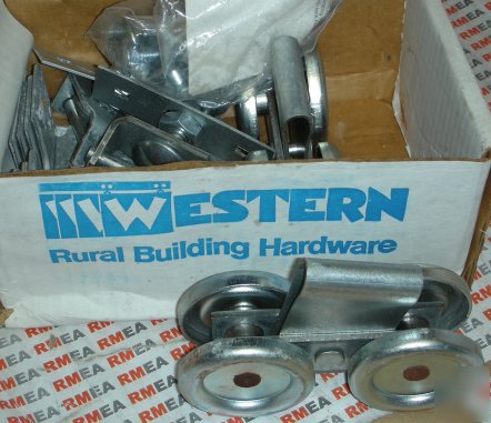 New western sliding hangers steel rollers kit # 107 