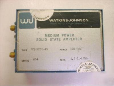 Wj medium power solid state amplifier
