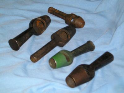 5 vintage leather punches