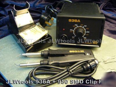 New 936A + 950 smd soldering station pen 