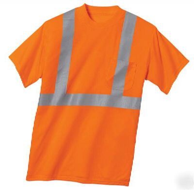 New ansi compliant 5 xlt-shirts reflective safety 