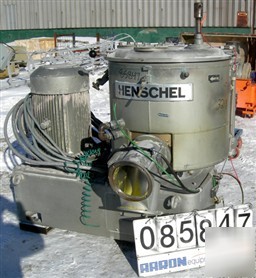 Used: henschel mixer/cooler combo consisting of (1) hen
