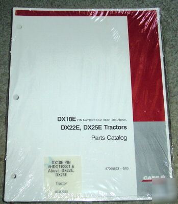 Case ih DX18E DX22E DX25E tractor parts catalog