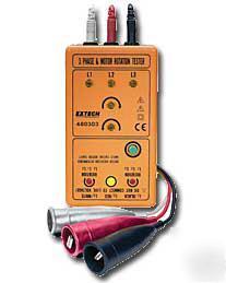 Extech 480303 motor rotation and 3-phase tester 