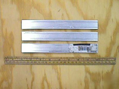 3 pcs. of 6063 aluminum 1/2 x 1 x 7 15/16 inches