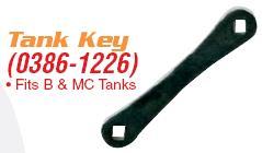 New 0386-1226 turbo torch tank key - 