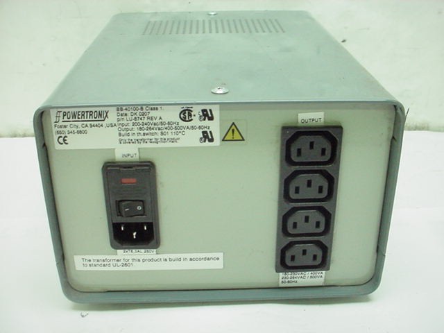 Powertronix isolation transformer 240 volt ac 500VA out
