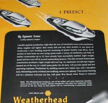Weatherhead manufacturing i predict.. future-4 1944 ads