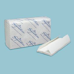 Signature 2-ply c-fold hand towels, white paper-gpc 230