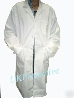 White lab work medical doctor coat - size xl