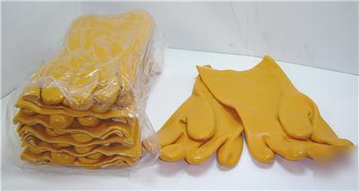 12 pair rubber gloves chemical / oil resistant gloves