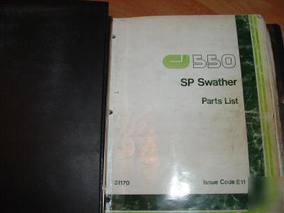 Co-op implements 550 swather parts manual