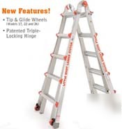 Little giant ladder 22 @ 300 w/ work platform & wheels