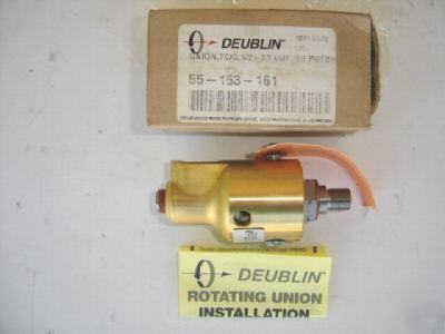Deublin rotating union no. 55-163-161, tc/c, 1/2-20 rh 