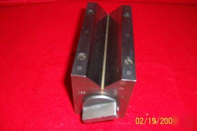 Permanent magnet â€œvâ€ block by brown & sharp used