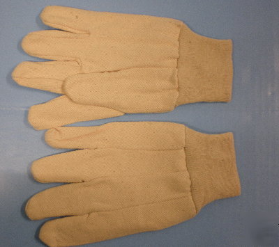 Industrial 100% cotton work protective gloves qty 12 pr