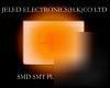 New 50X smd smt plcc-2 orange leds 1200MCD f/s
