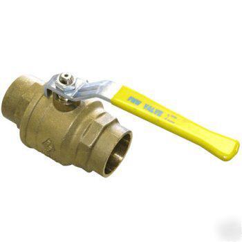 Brass ball valve - sweat - 3/4