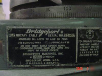 Bridgeport rotary table in good condition