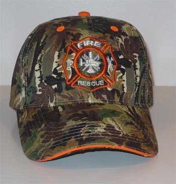 Firefighter hat cap embroidered hunting camo rescue
